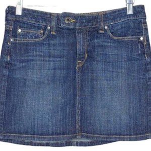 Y2K Gap Blue Denim Jean Mini Skirt Size 8
